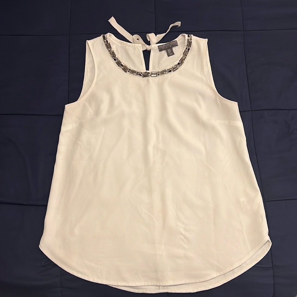 🩶Bejeweled White Blouse🩶